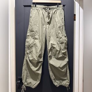 Women's Olive Cargo Joggers